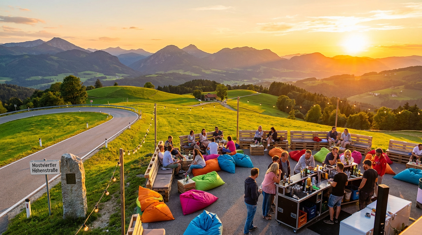 Sundowner at Hochkogel